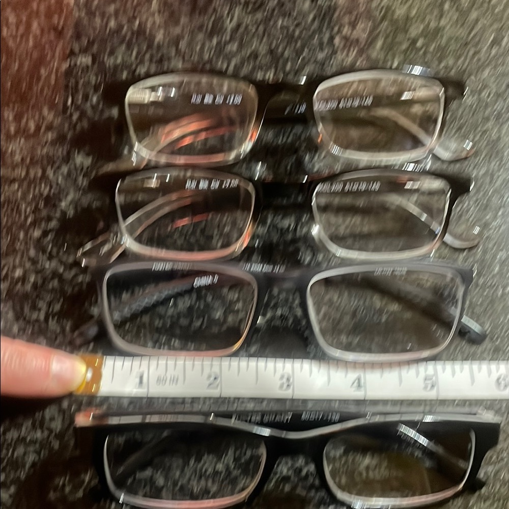 2 Foster Grant - 2 Generic -Black Rectangular Reading Glasses Sleek Design - Picture 15 of 16